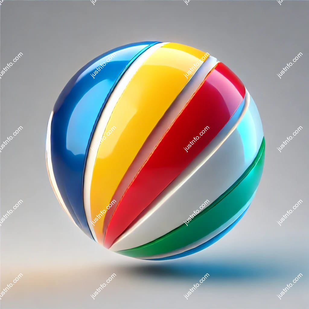 Spherical 3D rendering of the flag of Seychelles