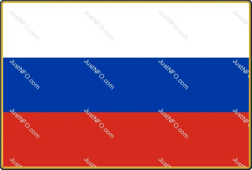 Russia National Flag โ White, Blue & Red The official flag of Russia composed of three horizontal stripes in white, blue, and red, symbolizing the nationโs historical identity, cultural depth, resilience, and strength.